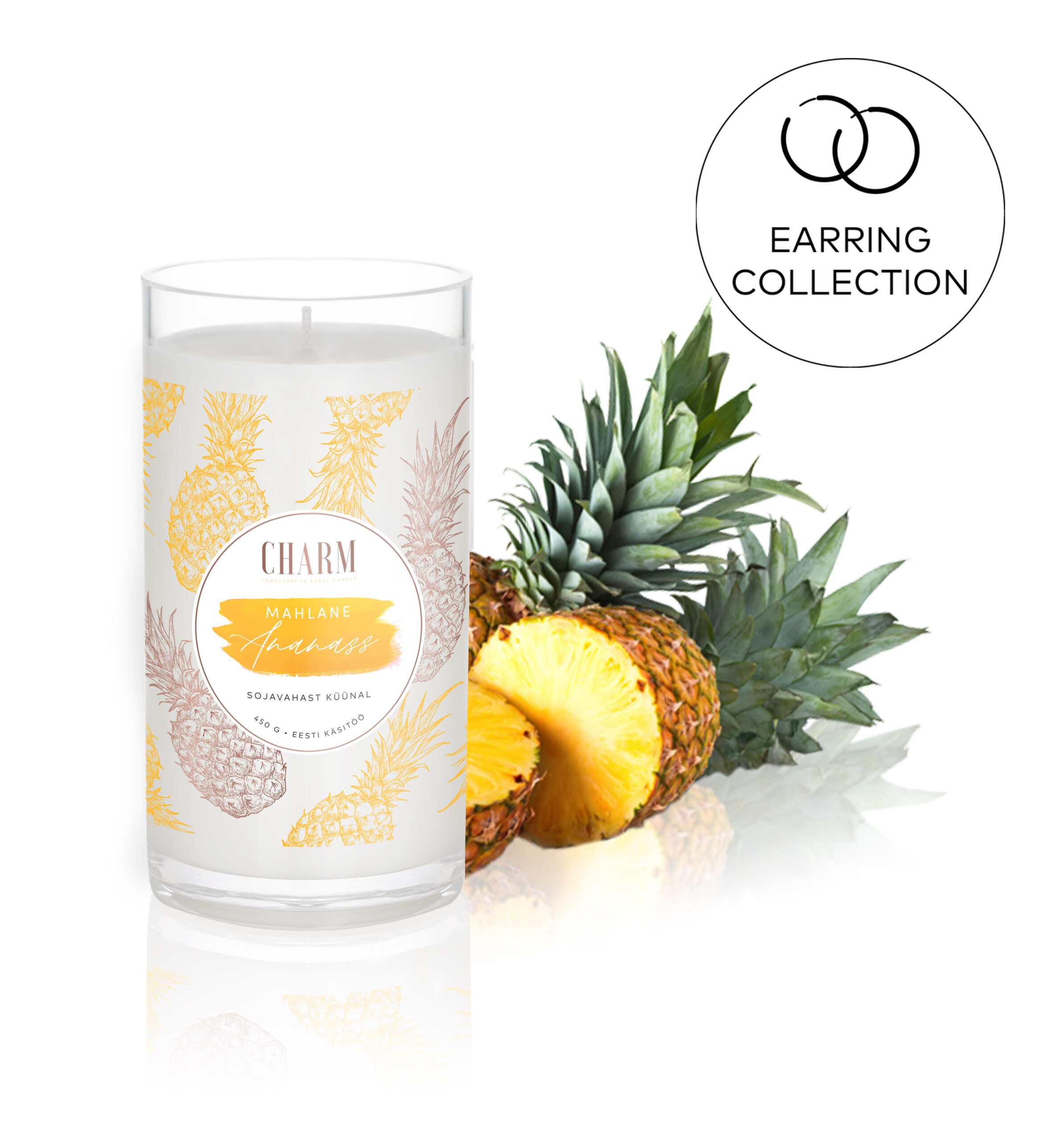 Ananass Kõrvarõngastega