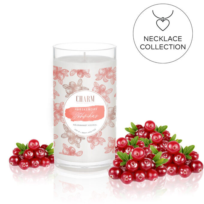 Charm Candle “Refreshing Cranberry” – Necklace