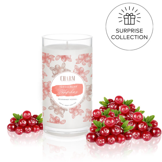 Charm Candle "Värskendav jõhvikas" - Üllatus
