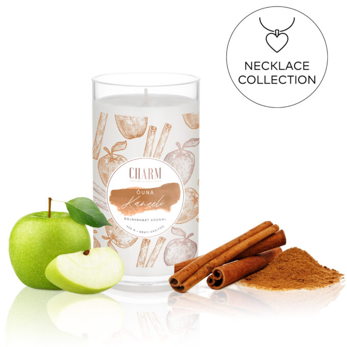 Charm Candle "Õuna Kaneeli" - Kaelakeega
