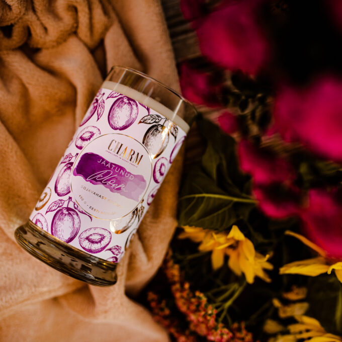 Charm Candle "Jäätunud ploom" - Kaelakeega