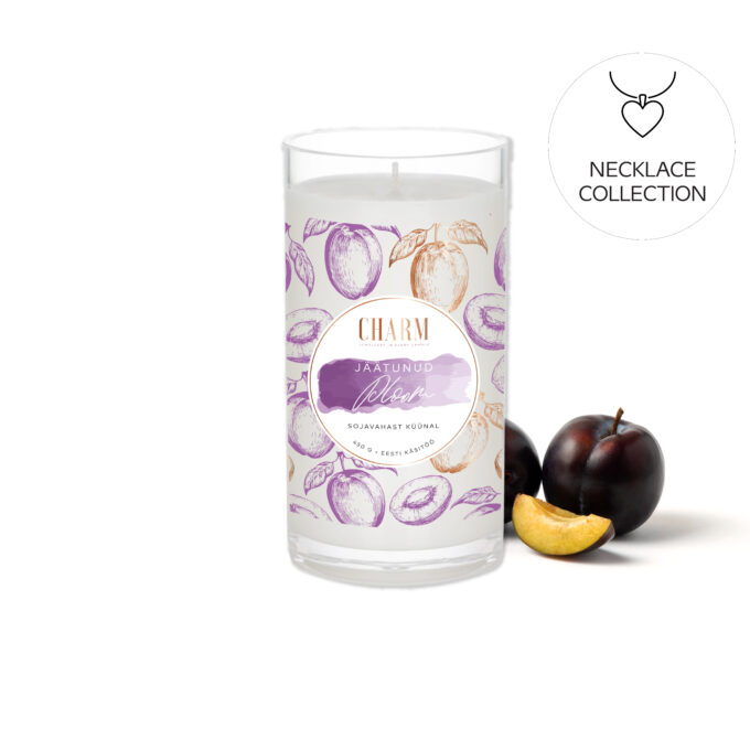 Charm Candle "Jäätunud ploom" - Kaelakeega