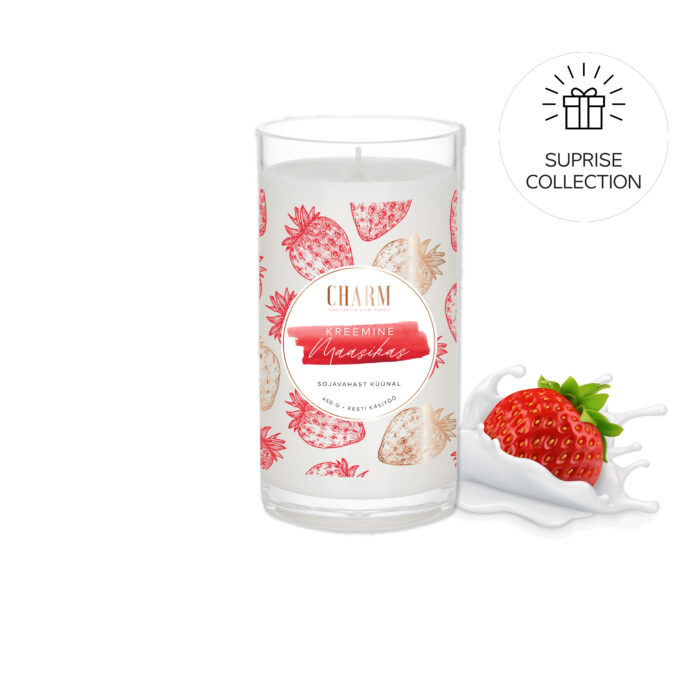Charm Candle "Kreemine maasikas" - Üllatus (kopeeri)